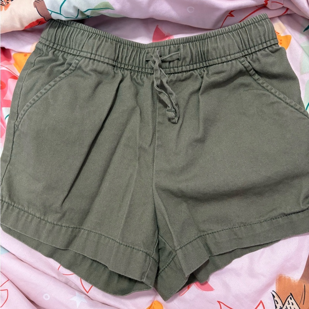 Old Navy Olive Green Drawstring Casual Shorts